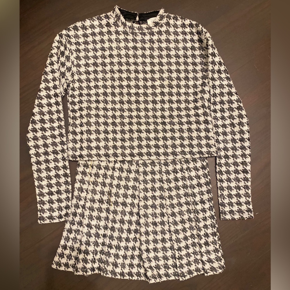 Primark Gingham NWT Gingham Pleated Skirt and Top Set - girls sz13-14